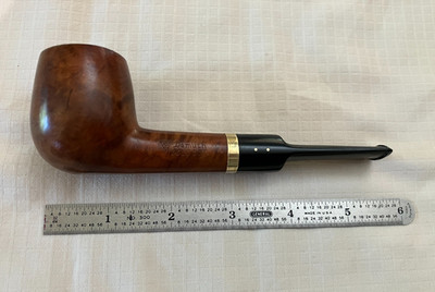 Vintage Demuth Gold Dot Briar Root Estate Pipe (14k solid gold accents)