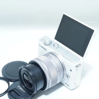 Canon EOS M10 Mirrorless Camera with Wi-Fi Selfie Touch Screen 18MP - Image 1 of 4