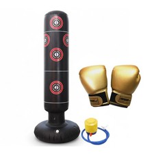 Kids Inflatable Punching Bag with Gloves for Fun Boxing & Fitness Play Set