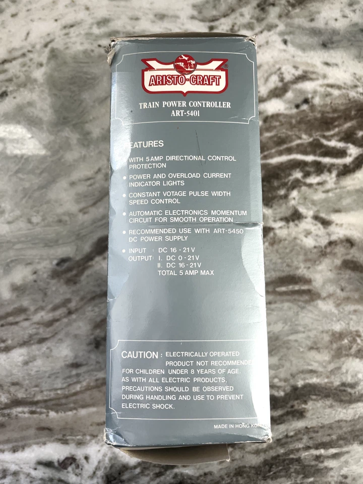 AristoCraft ART-5450 DC Power Supply + Art-5401 Train Power Controller UNTESTED - Image 2 of 4