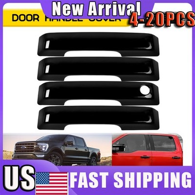 Gloss Black Door Handle Covers For 2017-2022 Ford F250 F350 F450 Super Duty4-20X