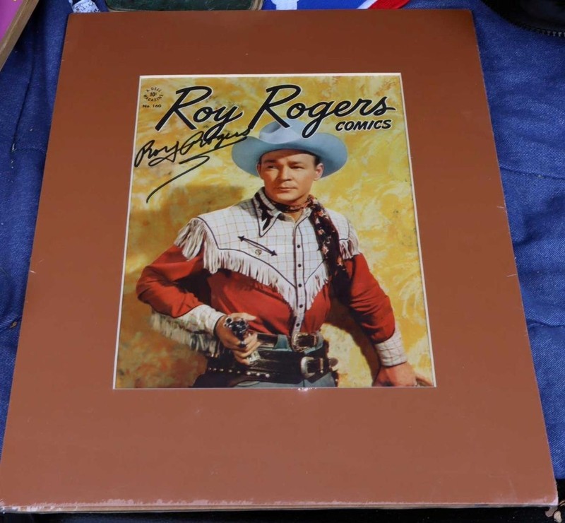 Roy Rogers Signed Autographed Photo Print, Roy Rogers Comics #160 Cover Image