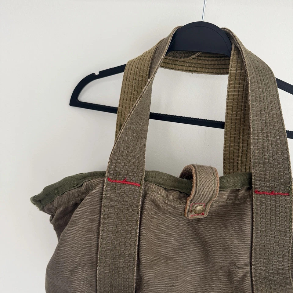 Bolso de Mano GAP De Colección Resistente Algodón Lona Utilidad Ropa de Trabajo Gorp Militar Y2K Foto 3 de 4