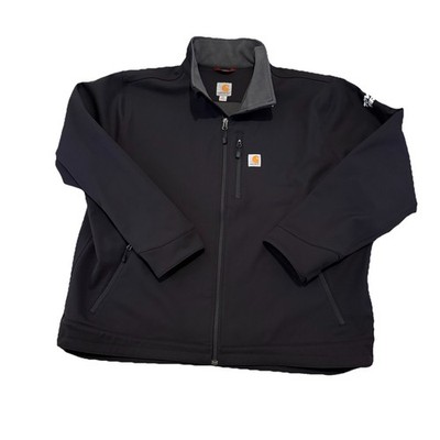 Carhartt Relaxed Heavweight Softshell Rain Defender Full Zip Jacket Black 3XL