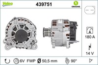 Valeo Lichtmaschine 14V 180A FüR VW Passat B7 Transporter T5 Multivan B6 Skoda