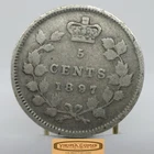 1897 Canada 5 Cents Silver — photo from another recent sale