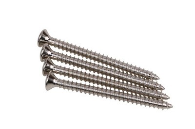 Set of 4 Vintage style #8x 2'' Full Thread Neck Screws  fits Fender  Guitars