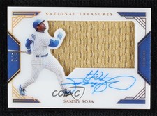 2020 Panini National Treasures Holo Gold 5/5 Sammy Sosa #CJS-SS Auto 00em