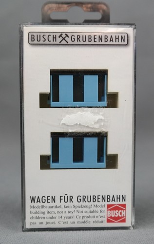 BUSCH 5027 H0f,1:87 - Mina - 2 vagones de equipo - ¡MERCANCÍA NUEVA! | Condition: Neu