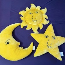 Celestial LARGE Yellow Plush  Sun Moon Star P...