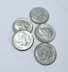 ROOSEVELT SILVER DIMES LOT OF 5 - 90% SILVER FREE SHIPPING #7979