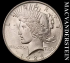 1923 Silver Peace Dollar - Choice Gem Brilliant Uncirculated  Lustrous  #L4002