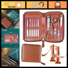11-in-1 Stainless Steel Manicure Set - Nail Clippers Grooming Kit for Men Wo