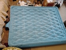 Aero Bed Air Mattress Classic Plus Pillow Top Blue Queen Camping Inflatable
