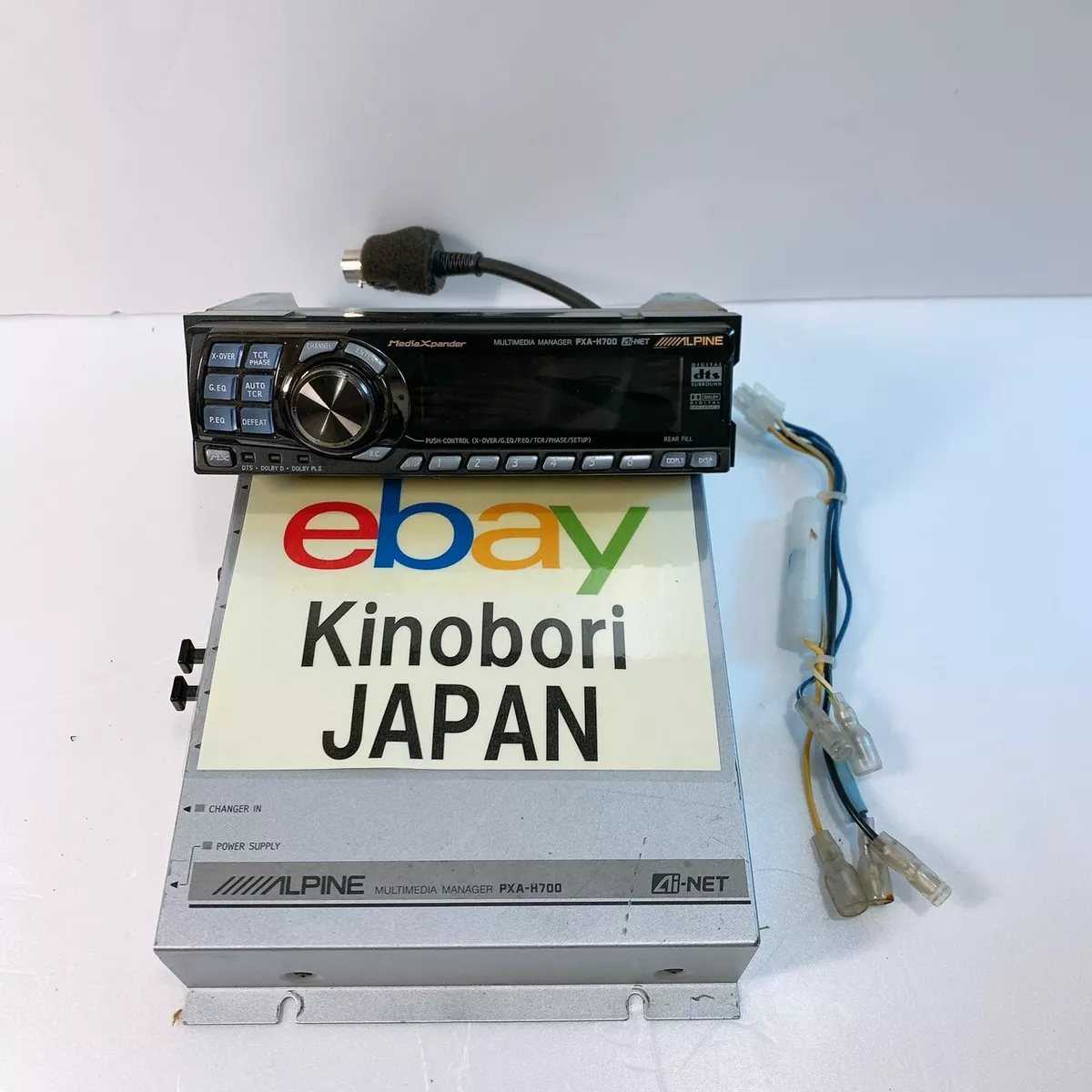 ALPINE PXA-H700 + RUX-H700 multimedia manager set Working Tested