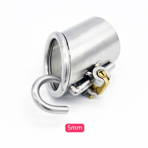PA Piercing Puncture Male Chastity Device Belt Cage Lockable Stainless Steel - Picture 13 of 20