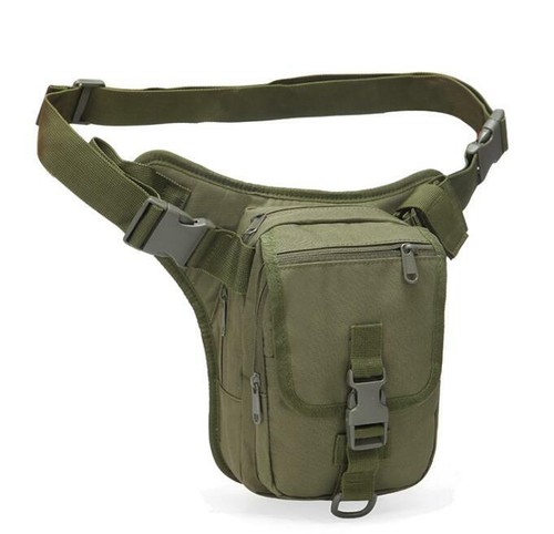 Motorcycle Rider Tactical Waist Drop Leg Thigh Bag Shoulder Hip Belt Fanny Pack - Picture 9 of 10