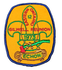 73 Gilwell REUNION CREST Wood Badge Boy Scout Leader Training Eastern Ont. Echon