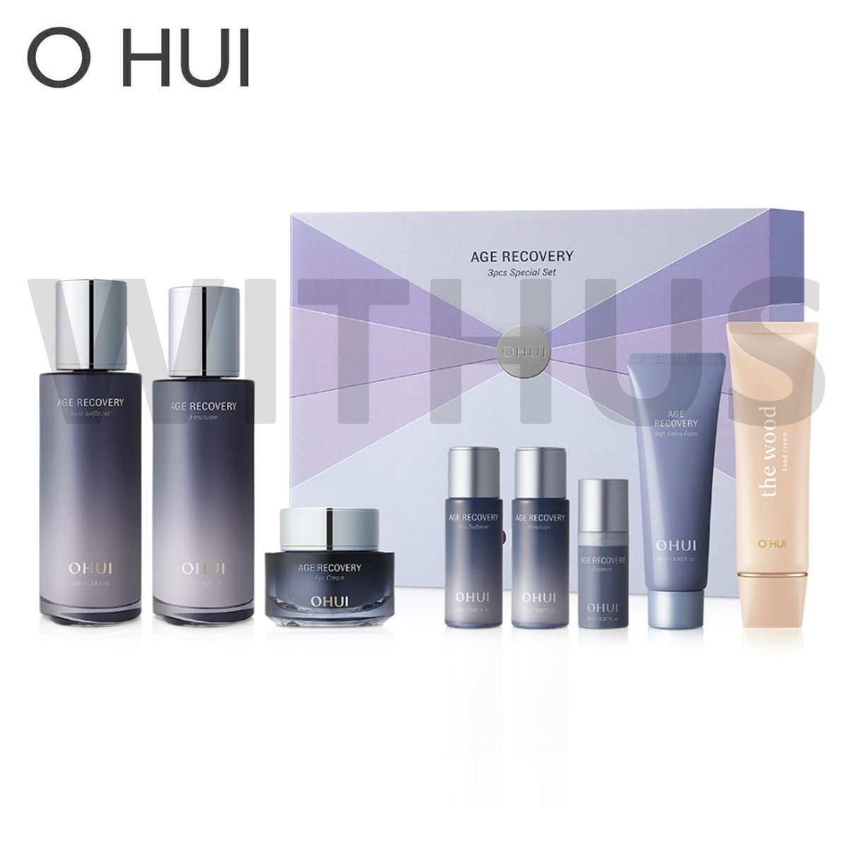 O HUI Age Recovery Special 3pcs Skincare Set Toner Emulsion Cream