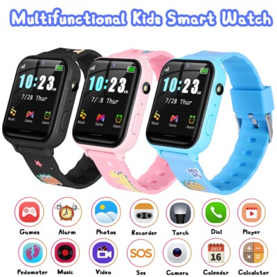 Kids Smart Watch With 10 Learning Games 2 Way Call SOS For Boys Girls Xmas Gifts