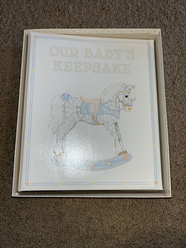 VTG Hallmark “Our Baby Keepsake”Memory Album Scrapbook Rocking Horse NIB