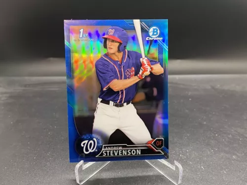 Andrew Stevenson 2016 Bowman Chrome Blue BCP180 /150 Nationals 1st