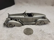 1935 AUBURN SPEEDSTER DANBURY MINT PEWTER Model 1:43 "Classic Cars Of The World"