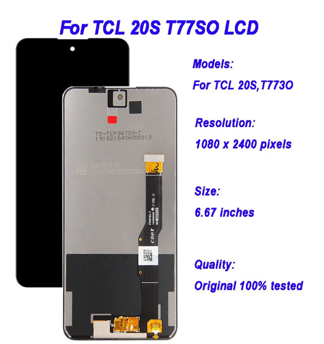 Cover In Gel TPU Morbida Per TCL 20 5G / 20S / 20L / 20L+: Custodia Sottile Antiscivolo, Colore Nero