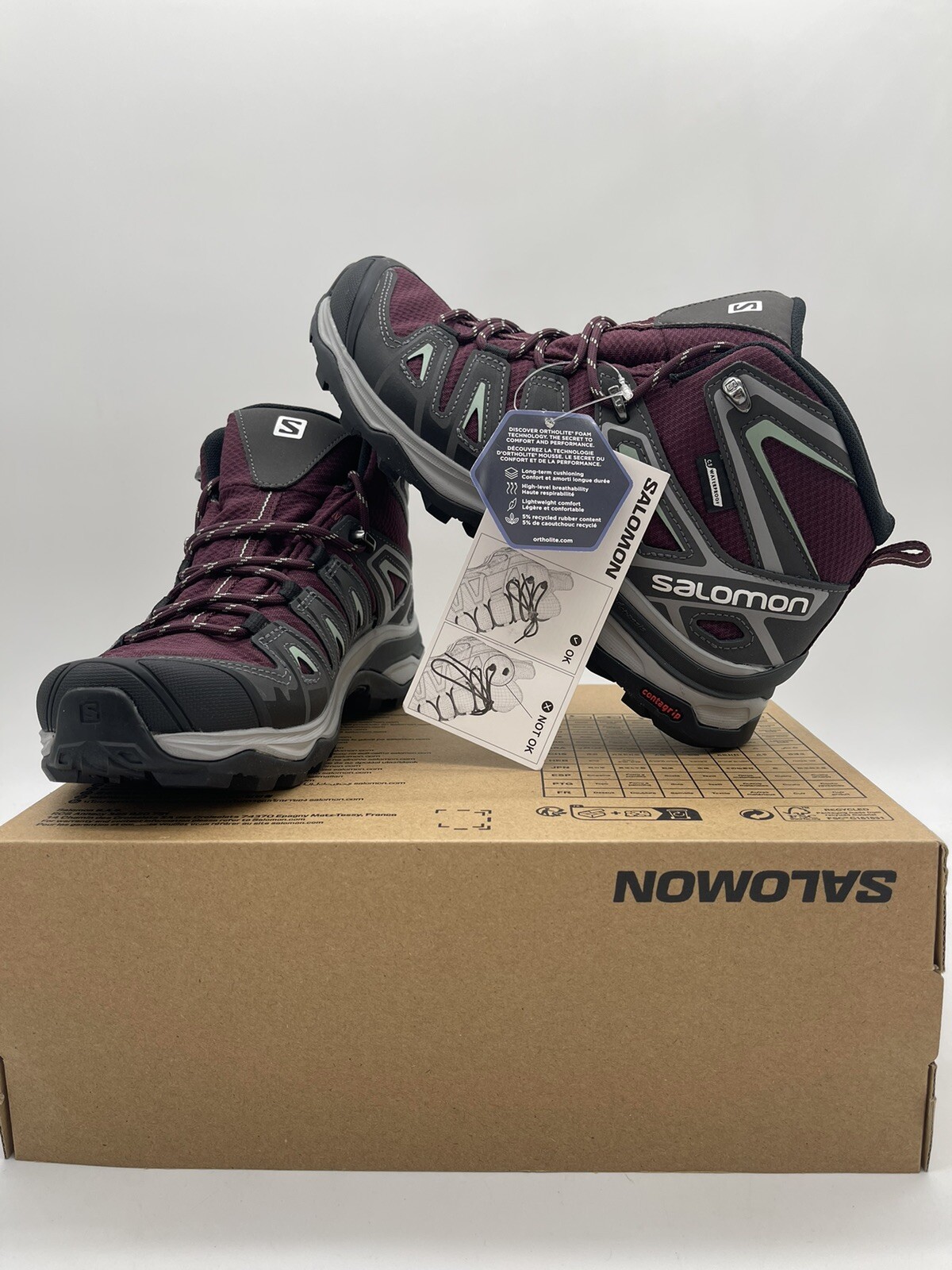 STIVALI DA TREKKING TRIED ON SALOMON L4167130023 ULTRA PIONEER MID CSWP CON THIKING