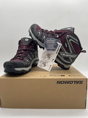 Tried On SALOMON L4167130023 WOMENS 6.5 X ULTRA PIONEER MID CSWP W HIKING BOOTS
