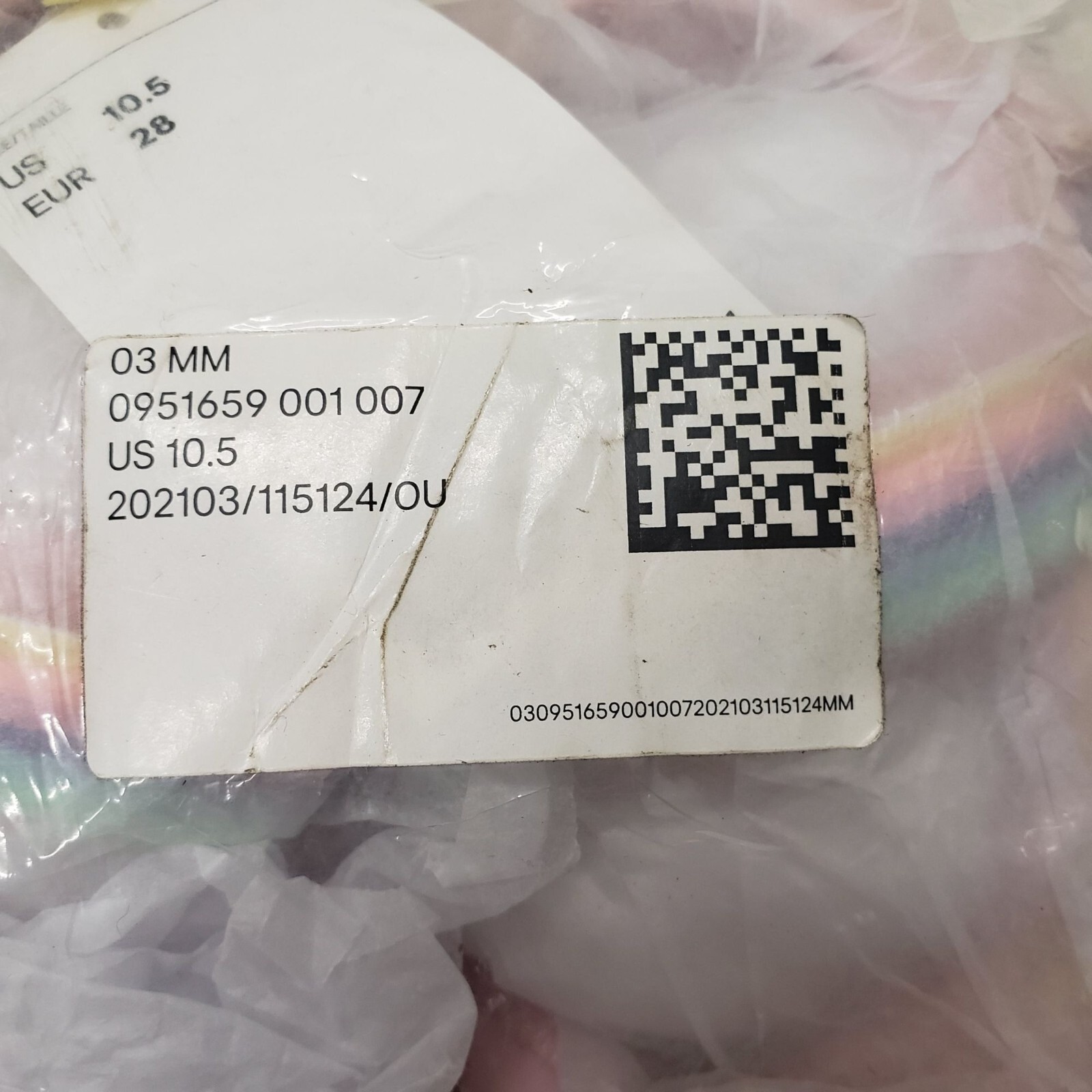 NWT H&M Girls Strappy Sandals in Light pink/rainbow-colored Size US 10.5 thumbnail 2