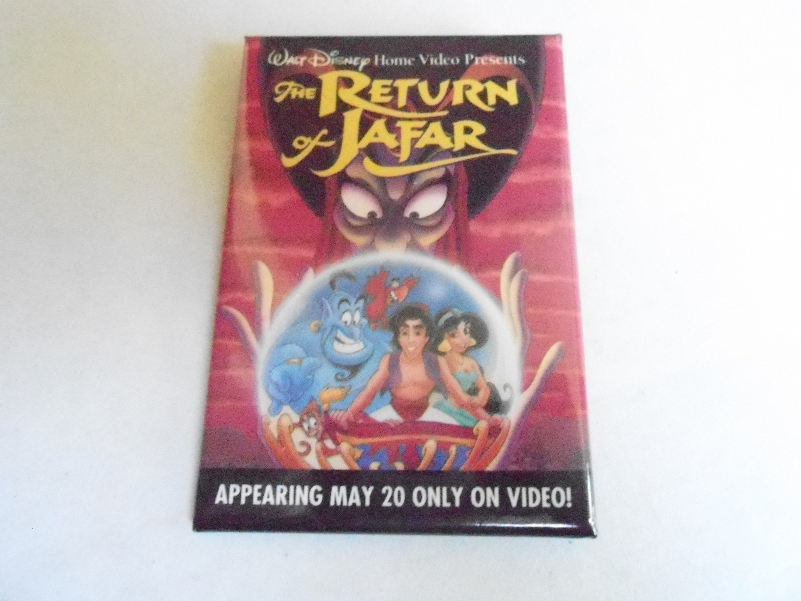 VINTAGE PROMO PINBACK BUTTON #93-163 - DISNEY - THE RETURN OF JAFAR