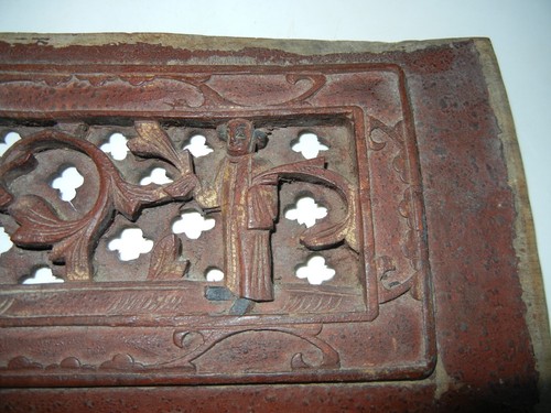 Chinesische geschnitzte Holzplatte - Bild 3 von 5