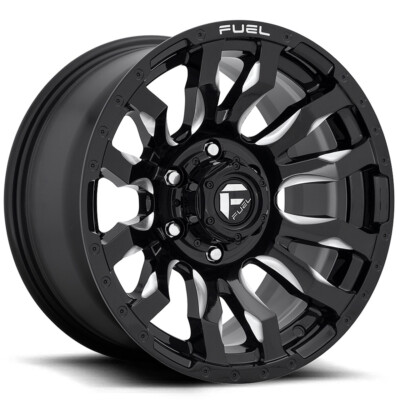 20x9 +20 Fuel 1PC D673 Blitz 6x135 Gloss Black Milled Wheels (Set of 4 ...