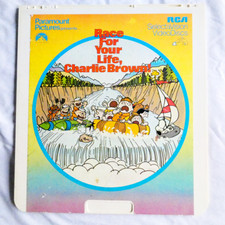 RCA Selectavision CED Peanuts Charlie Brown Disc Untested VideoDisc Race Life