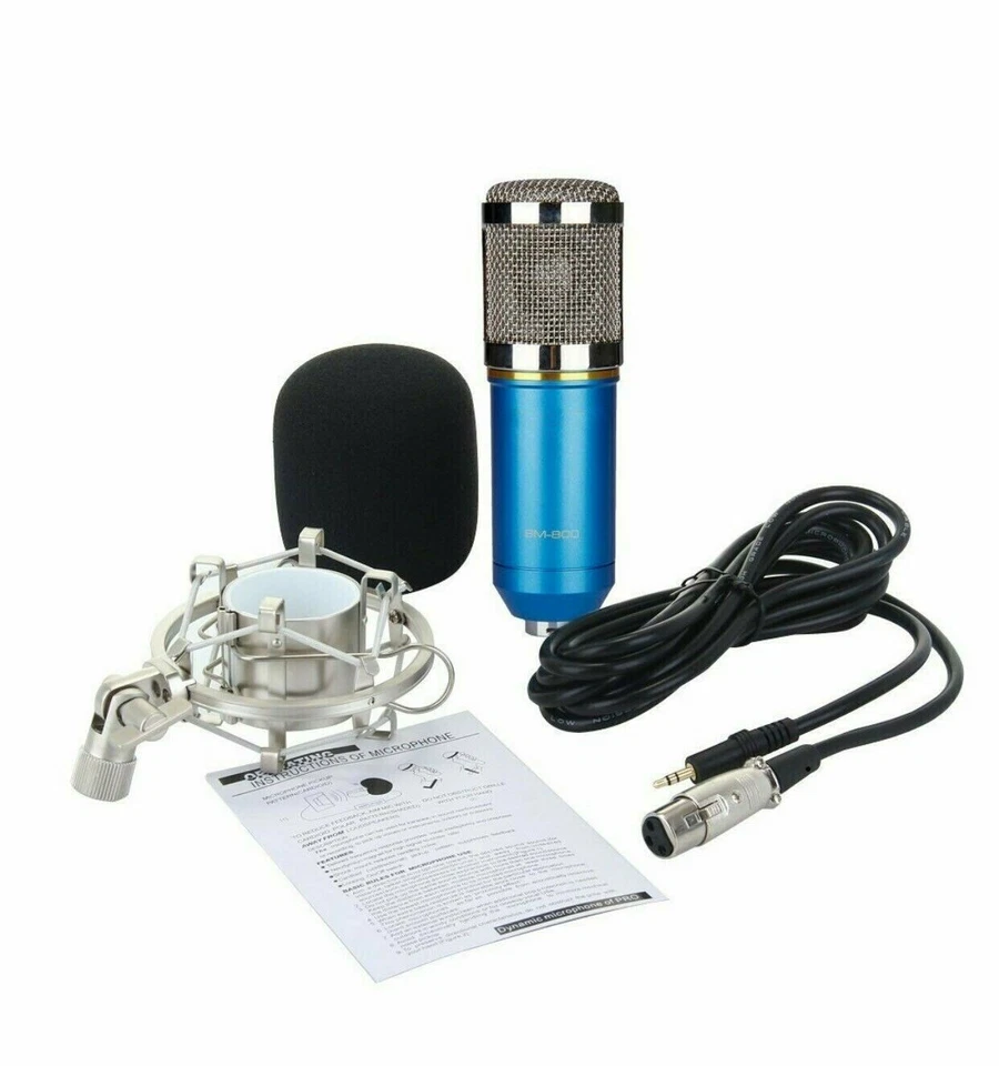 Excelvan BM-800 Condenser Studio Microphone Recording Mic With Shock Mount - Image 3 of 4