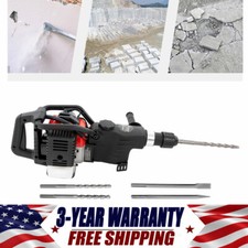 32.6cc 2 Stroke Gas Powered Demolition Jack Hammer Concrete Breaker Punch Drill