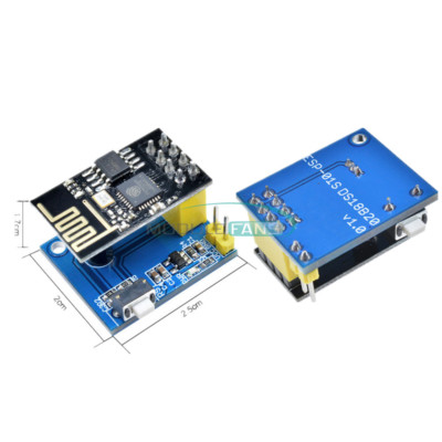 ESP8266 ESP-01 WIFI Wireless Transceiver DS18B20 Temperature Sensor Adapter