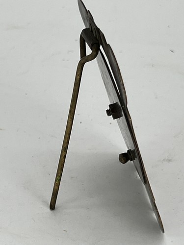 Calandar Perpetual LATÓN PARA 20 AÑOS 1940 A 1960 pátina soporte de mesa 3 X4" - Imagen 4 de 13