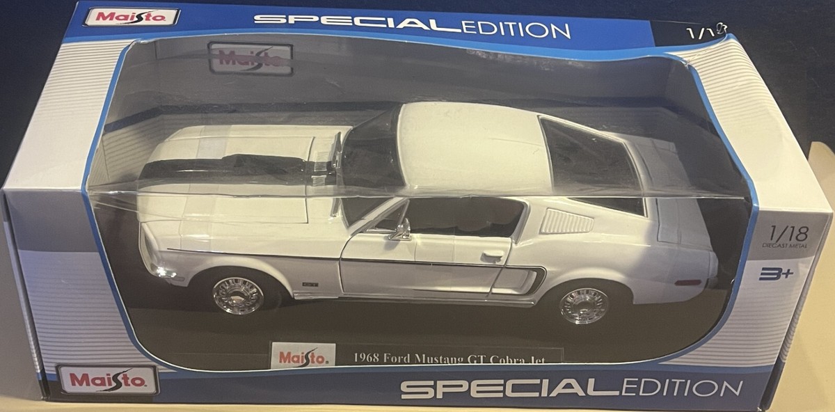 1/18 フォードマスタングGT コブラ ジェット 1968 マイスト製ミニカー Amazon | フォード 1968 マスタング GT コブラ ジェット （青