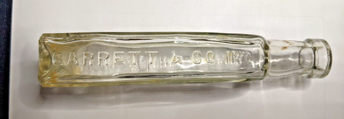 Vintage Virginia Dare Extrakte Garrett & Co klare Glasflasche - Bild 2 von 7