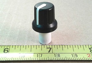 Through-Panel-Extension-Knob-for-6mm-Flatted-D-Shaft-Pots