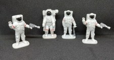 NASA space Command 2" Astronauts White Plastic Figure Lot of 4 Space Center