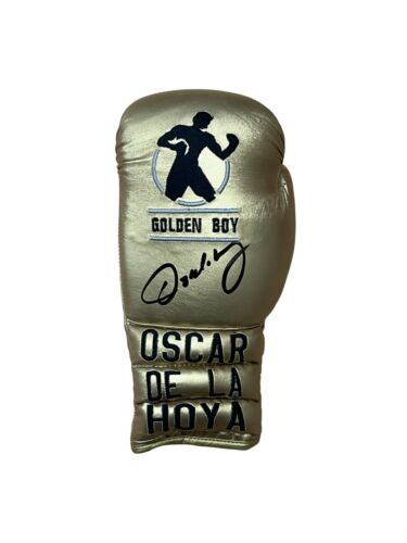 Exklusive Oscar De La Hoya Unterzeichnet Golden Jungen Marke Boxhandschuh COA - 第 1/1 張圖片