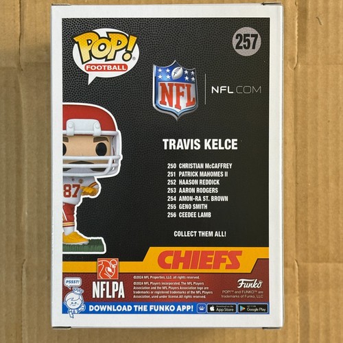 Funko Pop! Travis Kelce #257, Kansas City Chiefs, Away Jersey, Football NFL NM - Picture 4 of 7