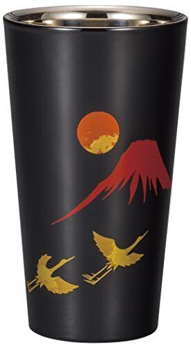 Shi-Moa Yamanaka Ceramica Tumbler Birra Dipinto A Mano Gru Di Fuji - Foto 1 di 2