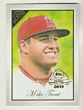 2019 Topps Gallery PREVIEW National Baseball Card Day #GP-MT MIKE TROUT Angels
