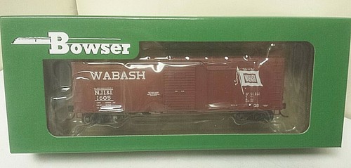 Wabash Railroad 40' vagón caja puerta única 1605 carga harina Bowser 42461 HO RTR | Zustand: New