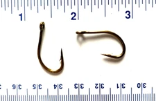 100 Gerry's Tackle 9174 2X  Flyliner O'Shaughnessy Bronze Live Bait Hooks Sz 1