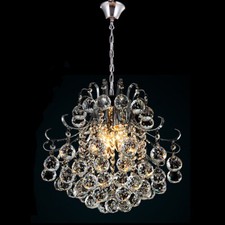 Image of Genuine K9 Crystal Chandelier Ball Drop Ceiling Light Pendant/Flush 3/4/6 Bulbs
